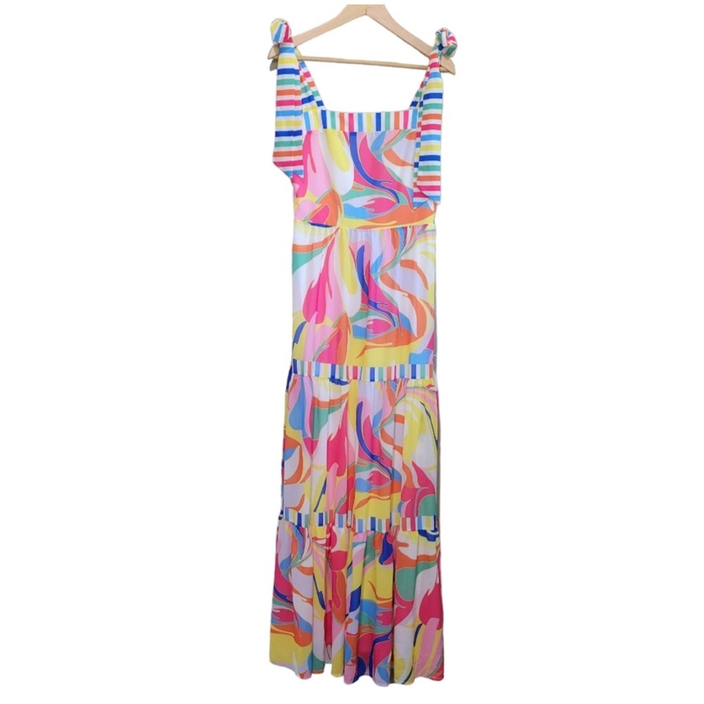 Colorful Striped Maxi Dress